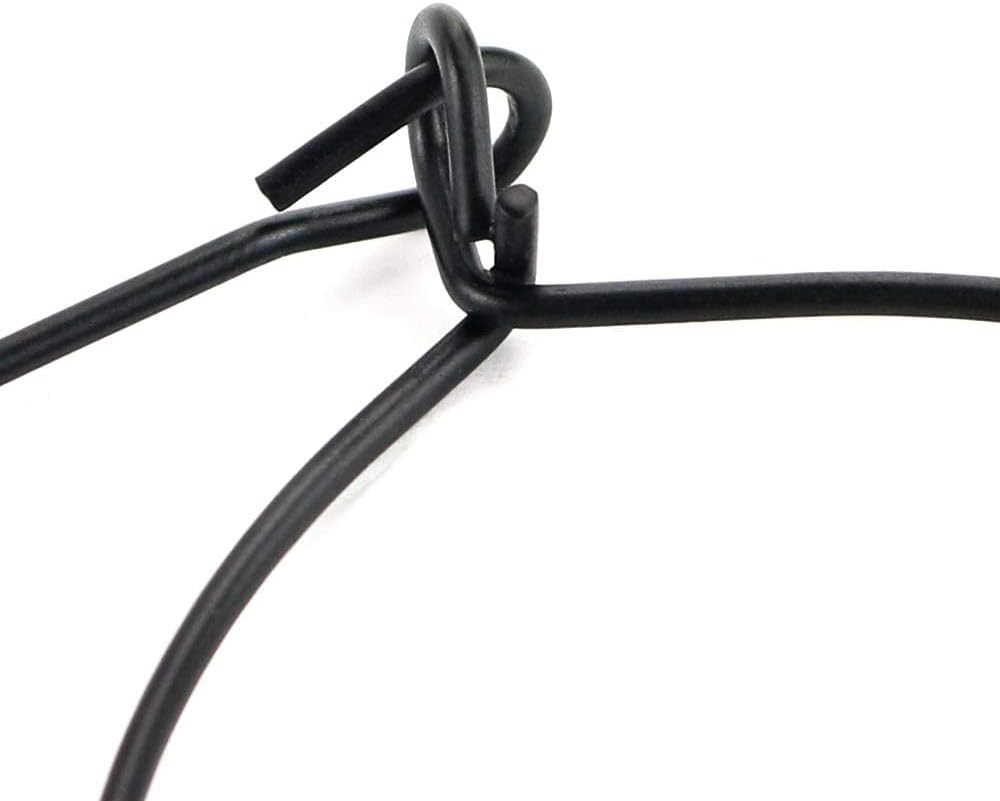 Bignc 12 Pack Black Stainless Steel Wire Handles Hangers for Regular Mouth Mason, Ball, Canning Jars