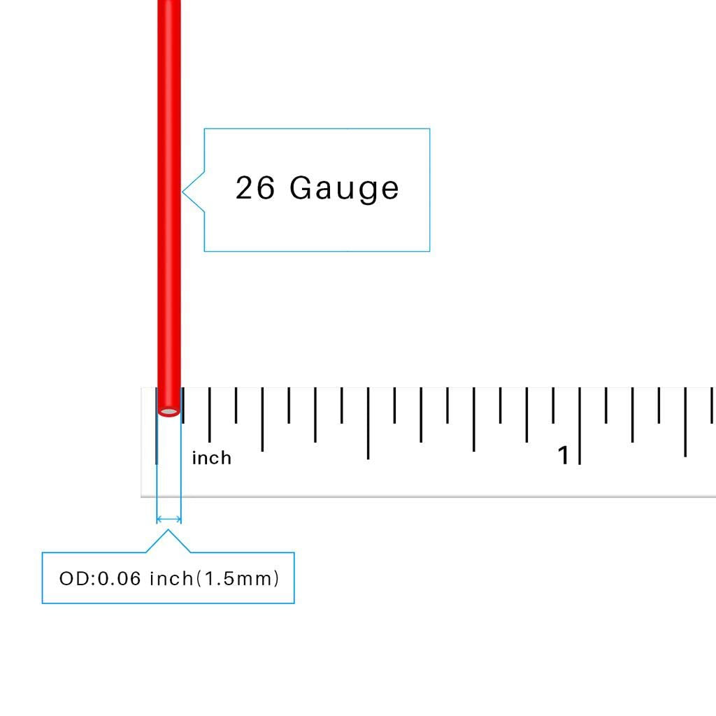 BNTECHGO 26 Gauge Silicone Wire Kit 10 Color Each 5 ft Flexible 26 AWG Stranded Tinned Copper Wire