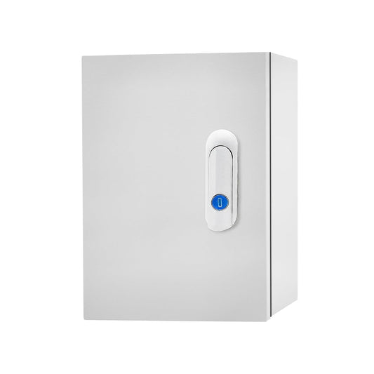 Outdoor Electrical Box 12 x 8 x 6''D NEMA 4X Enclosure Steel Box, Waterproof & Dustproof Outdoor/Indoor Lockable Electrical Junction Box, with Mounting Plate