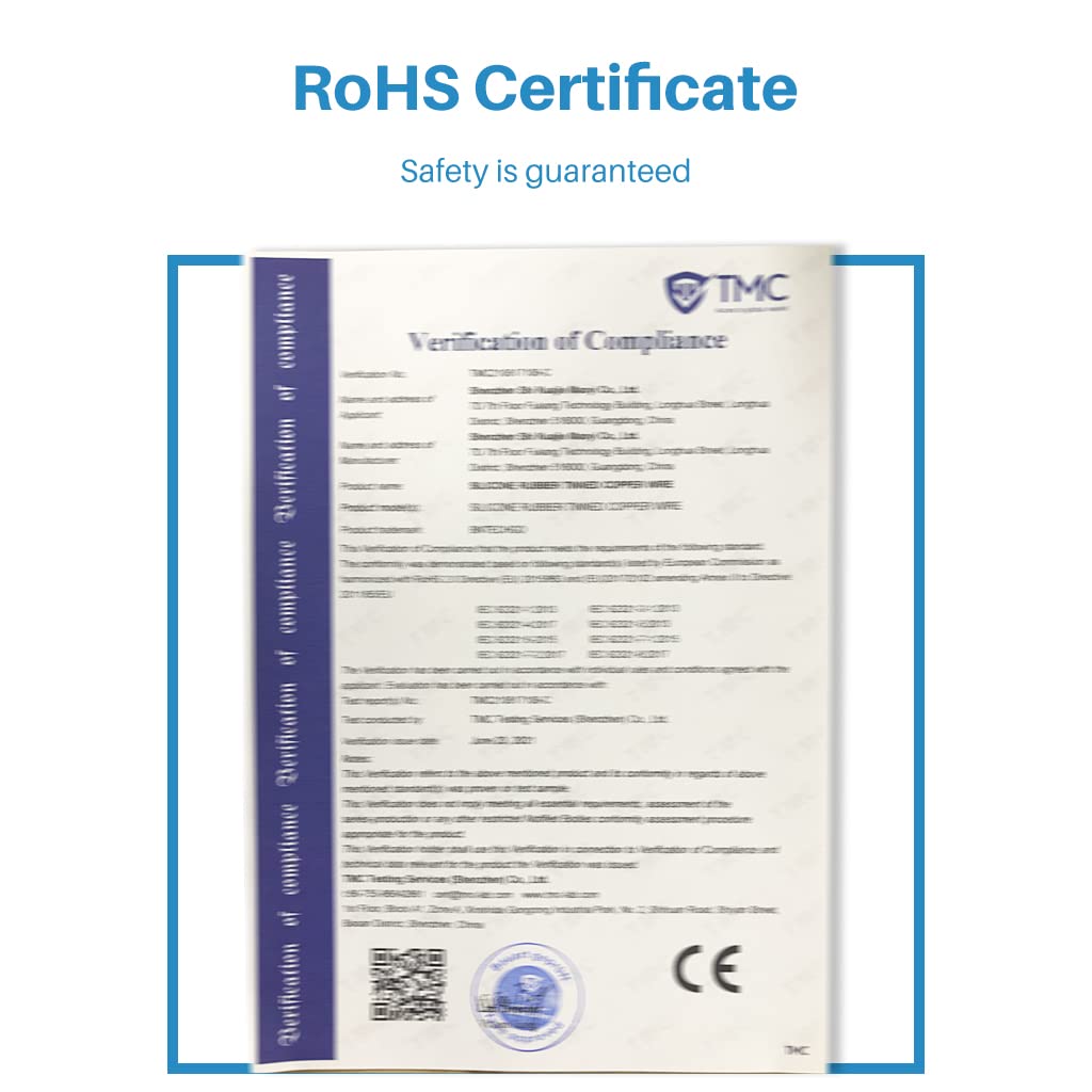 BNTECHGO 26 Gauge Silicone Wire Kit 10 Color Each 5 ft Flexible 26 AWG Stranded Tinned Copper Wire