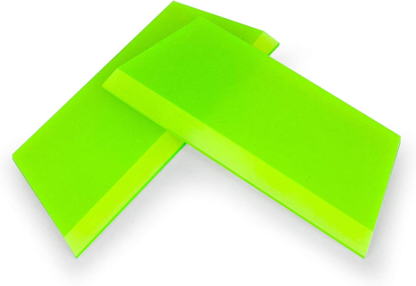 CARTINTS 2pack Squeegee Blades Replacement Rubber Squeegee, 5.1x 2 inch, for Cleaning Glass, Shower Door and Car Windows and Screen Printing,Green