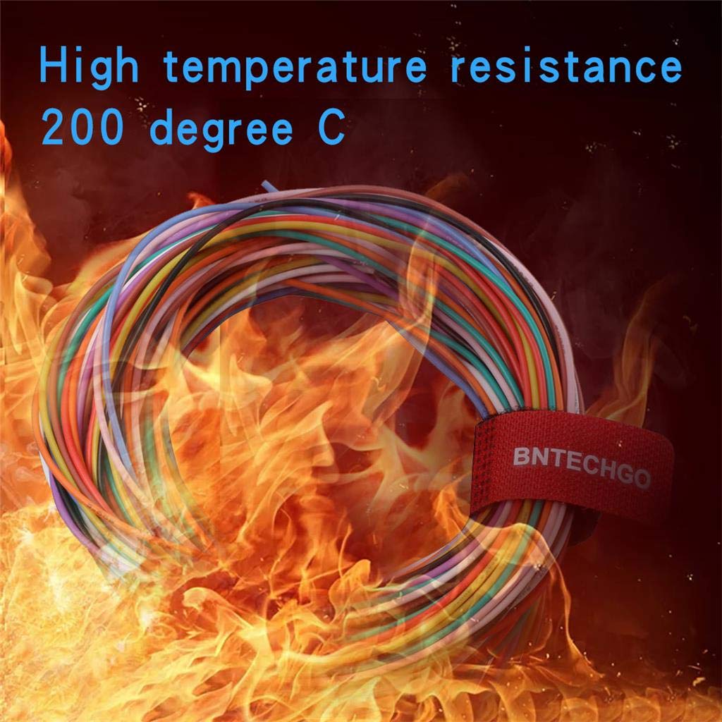 BNTECHGO 26 Gauge Silicone Wire Kit 10 Color Each 5 ft Flexible 26 AWG Stranded Tinned Copper Wire