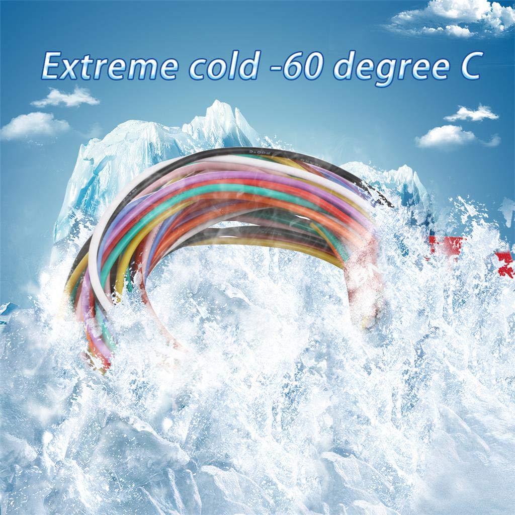 BNTECHGO 18 Gauge Silicone Wire Kit 10 Color Each 5 ft Flexible 18 AWG Stranded Tinned Copper Wire