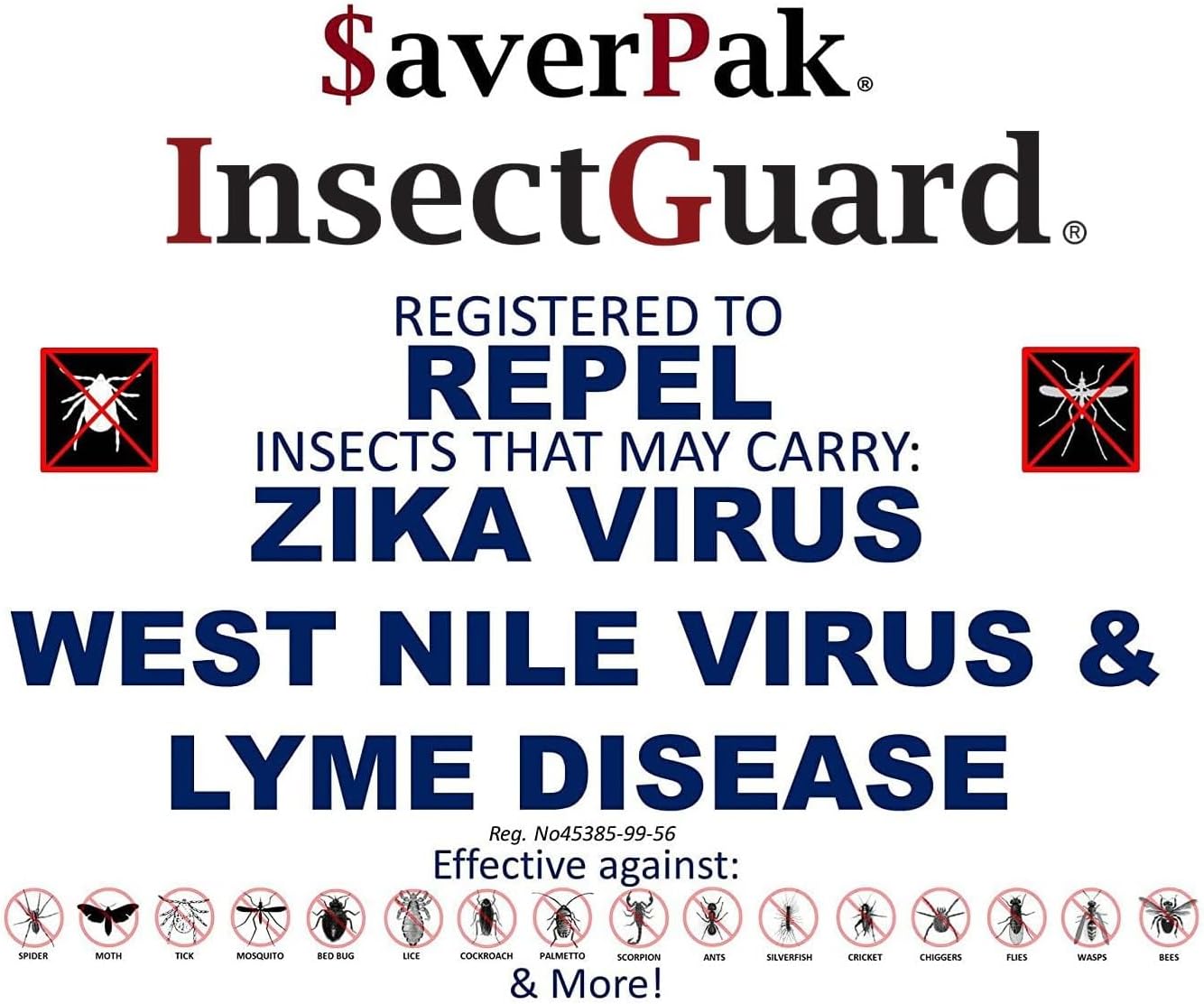 $averPak InsectGuard Permethrin Mosquitoes, Ticks and Flies Repellent & Insecticide Pump Spray (6oz) 12 Pack - Case Pack