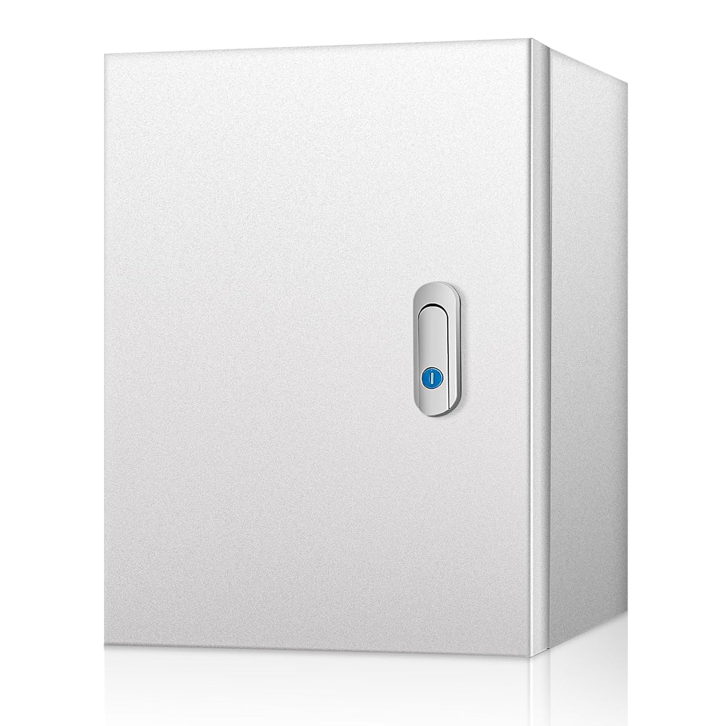 Outdoor Electrical Box 24 x 20 x 8''D NEMA 4X Enclosure Steel Box, Waterproof & Dustproof Outdoor/Indoor Lockable Electrical Junction Box, with Mounting Plate