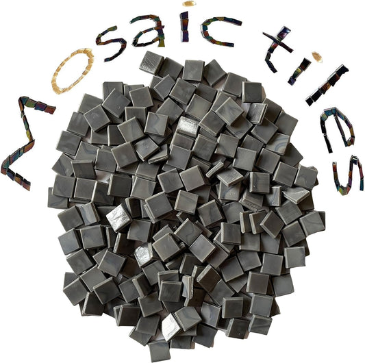 SMEIINIK 1.1lb Bulk Single Iridescent Color Mosaic Tiles for Crafts, Glass Mosaic Pieces for Mosaic Puzzles, Stained Glass Tiles for Mosaic DIY, Mosaic Making Supplies(AJ09-22)